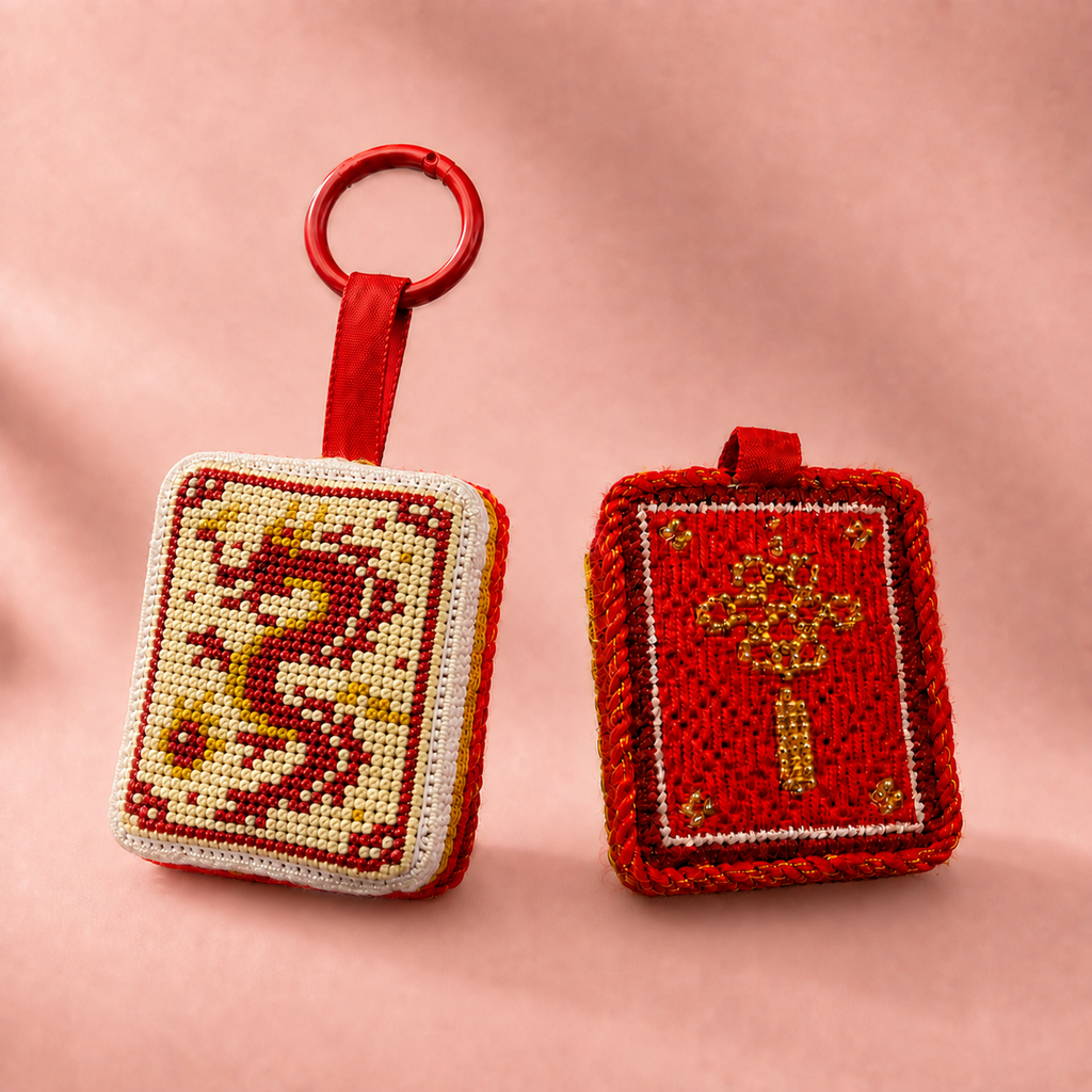 Mahjong Moments Collection #4 – Red Dragon Keychain Kit