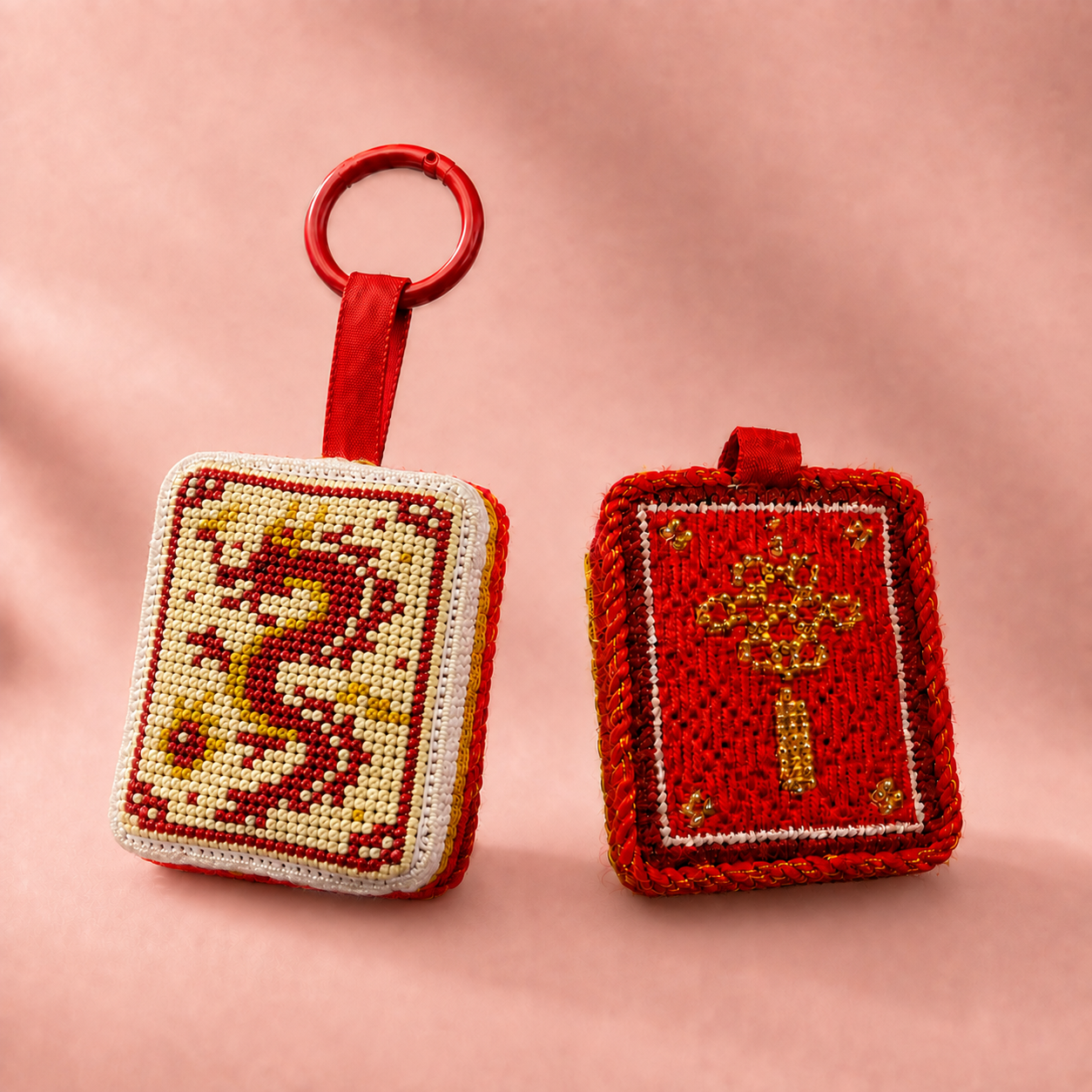 Mahjong Moments Collection #4 – Red Dragon Keychain Kit