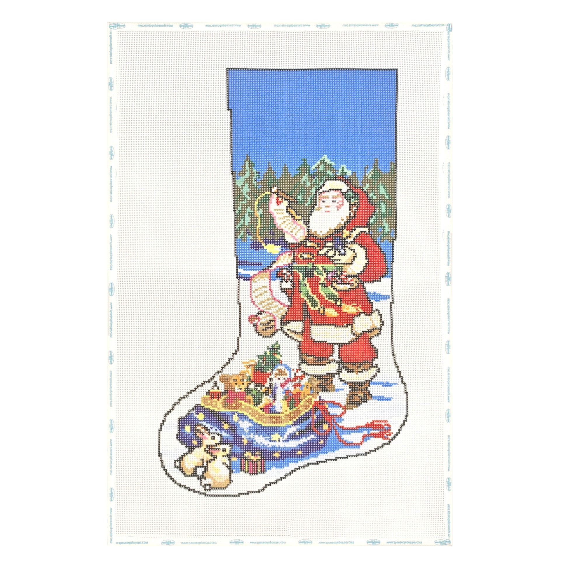 Printed Christmas Stockings - Santa’s Merry Gift List