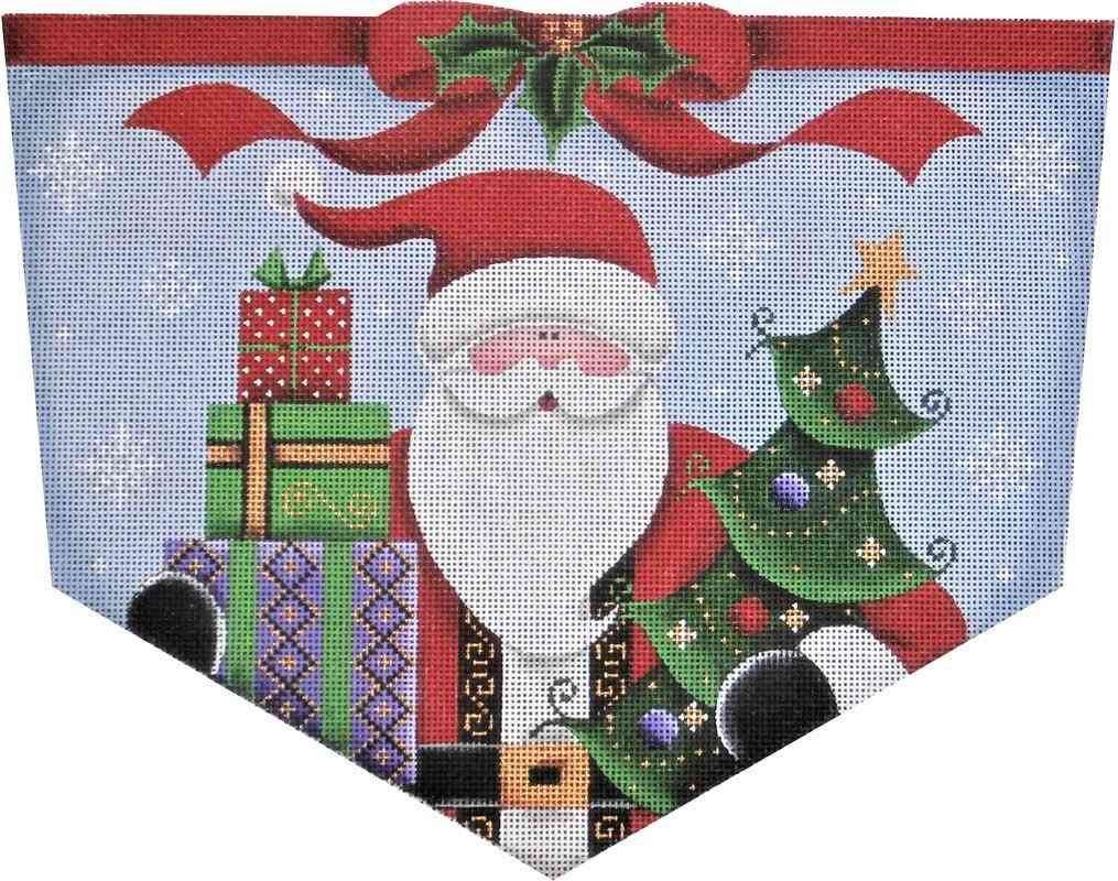 Stocking Cuff - Happy Santa