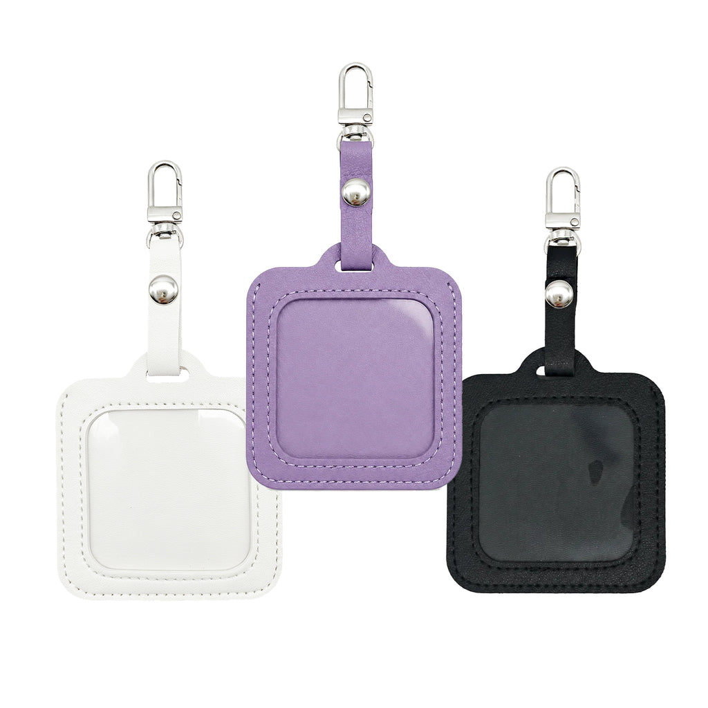 Petite Square Needlepoint Charm – 2-1/4" × 2-1/4" Key Fob & Bag Charm