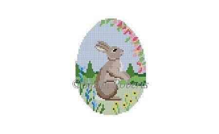 Egg - Rabbit in Flowers