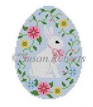 Egg - Bunny in Flower Vine
