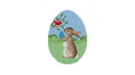 Egg - Rabbit w/ Cardinal