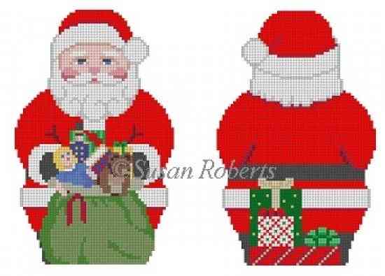 2-sided Santa - with Toy Bag