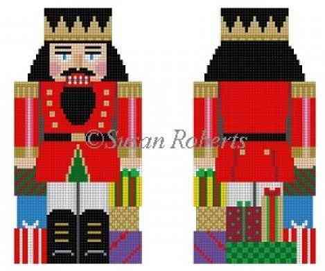 2-sided Nutcracker - with Present