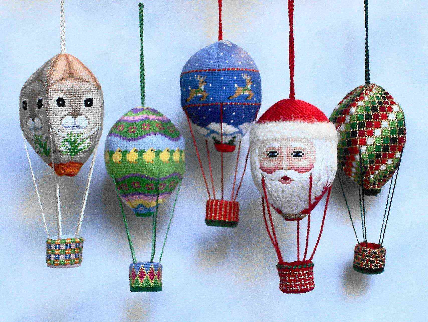 Hot Air Balloon - Snowman