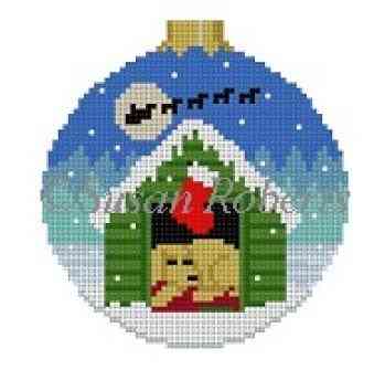 Dog Waiting for Santa