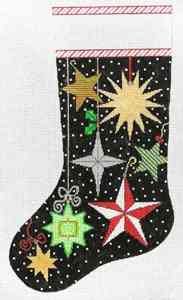 Stocking - Peppermint Party - Stars