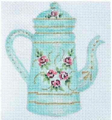 Vintage Tea Kettle - Aqua