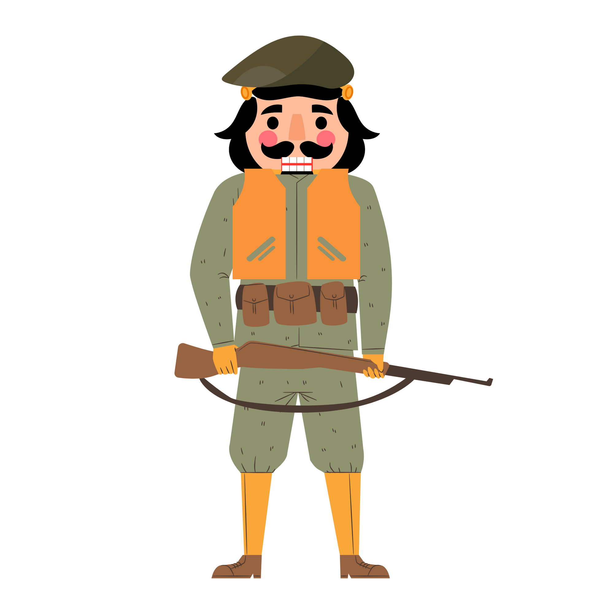 Vintage Musketeer-Style Soldier